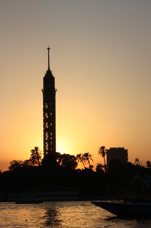27. Cairo. Nile river and the Cairo Tower.