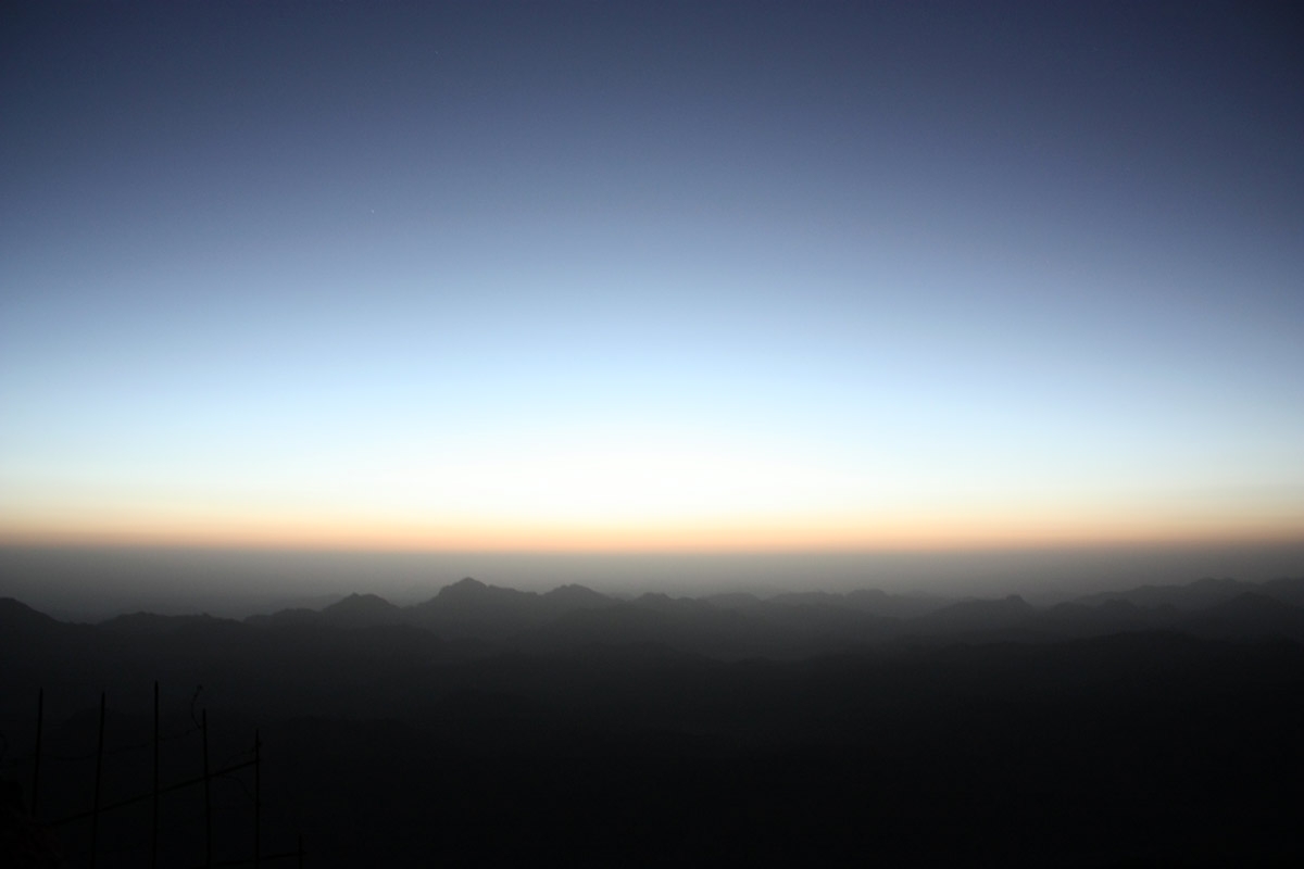 57. Egypt. Mount Sinai. Just before the sunrise.