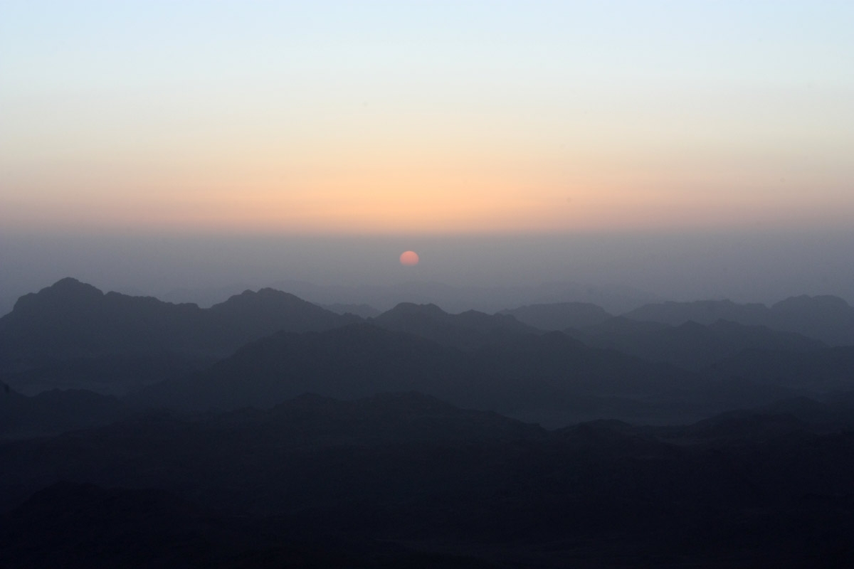 59. Egypt. Mount Sinai. The sunrise.