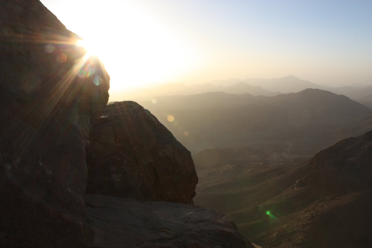 60. Egypt. Mount Sinai. The sunrise.