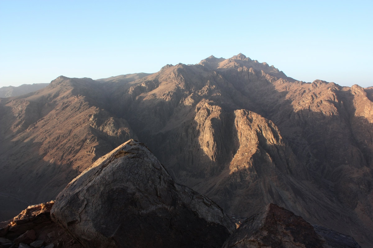 61. Egypt. Mount Sinai. View from the summit.