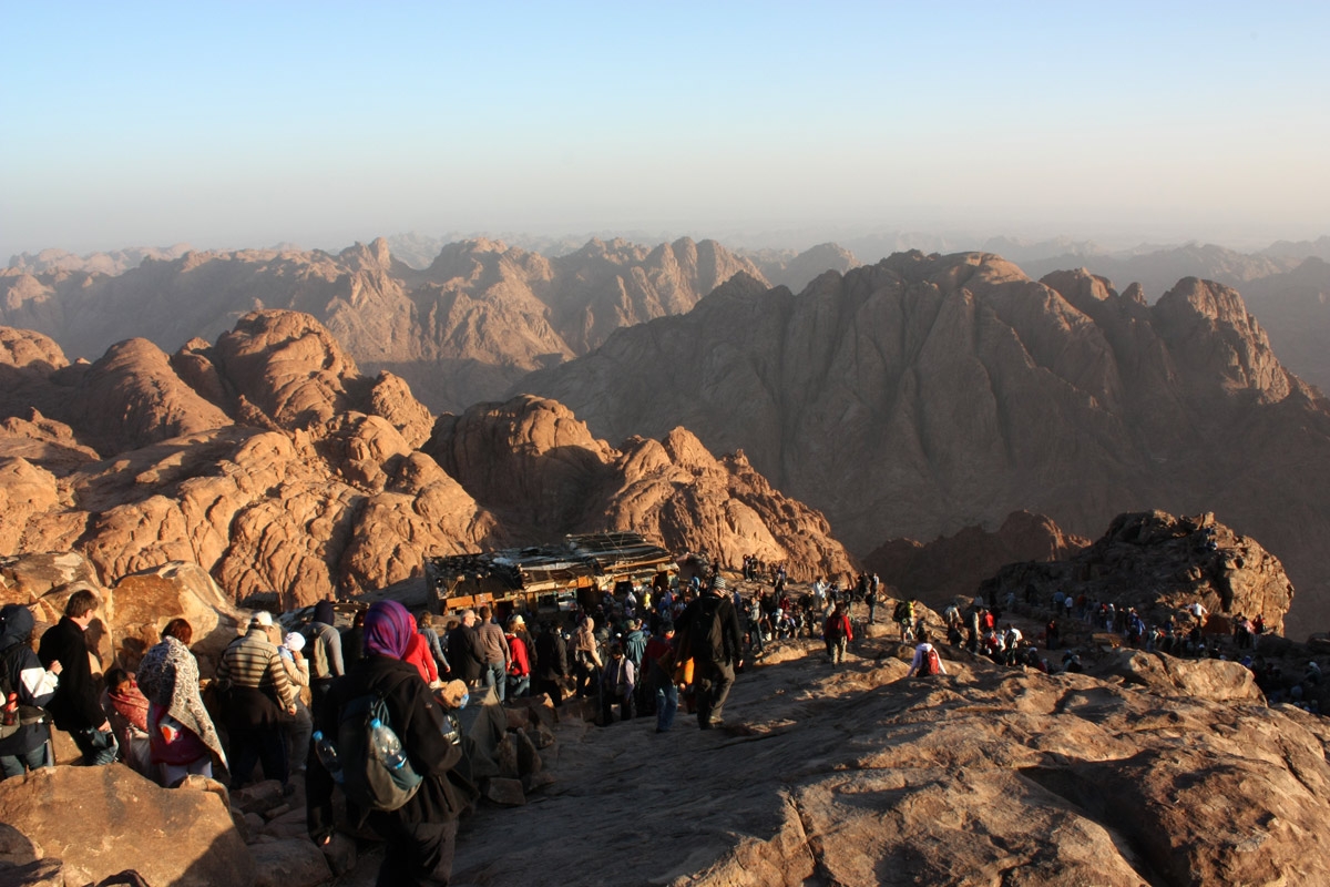 65. Egypt. Mount Sinai. View from the summit.