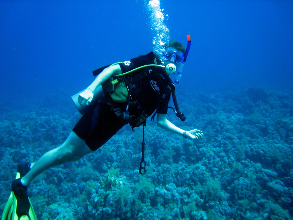 Me while diving in Ras Mohamed Park